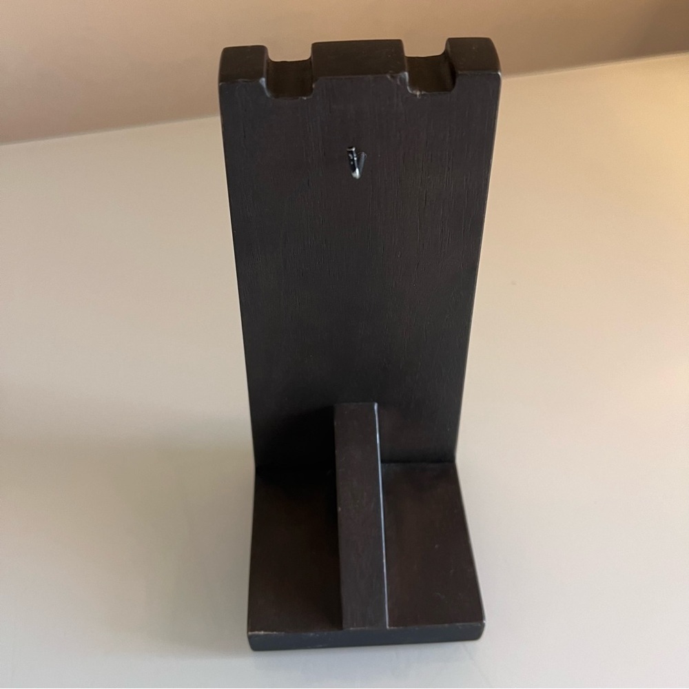 JEWELRY NECKLACE HOLDER | Brown solid wood necklace display - Picture 2 of 5